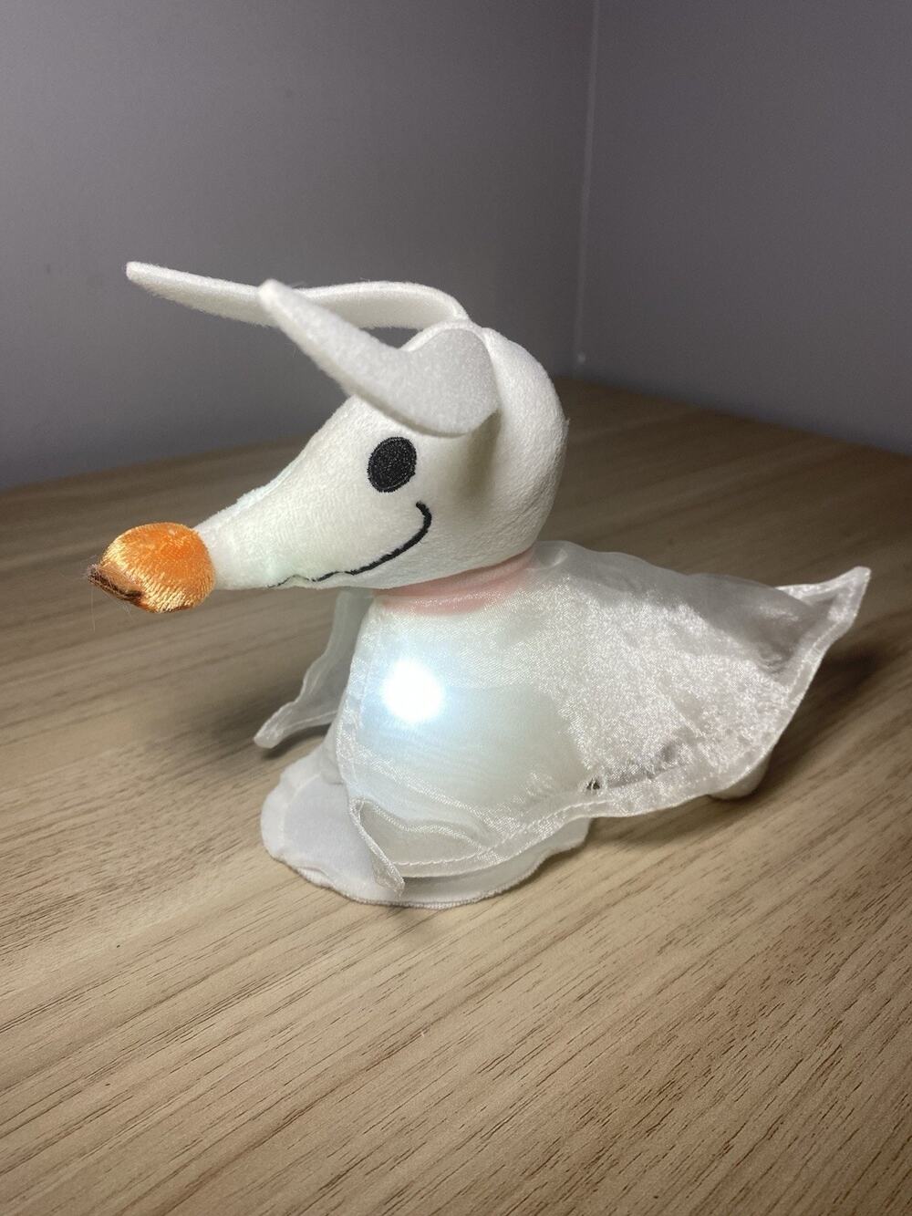 Disney Parks Zero Magnetic Shoulder Lights Up Plush Toy Doll w/Shoulder Magnet